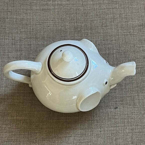 Fitz And Floyd Vtg Elephant Teapot Ceramic 1976 Japan 16oz - Picture 5 of 14